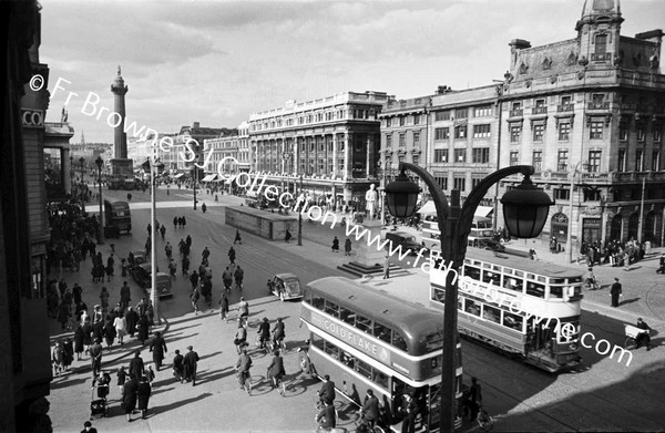 O'CONNELL STREET FROM ELVERY'S WITH AIR-RAID SHELTER